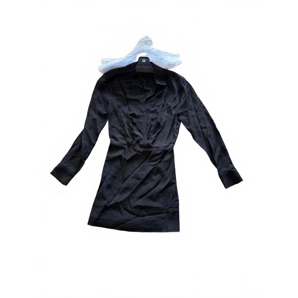 Theory Women's Wrap Mini Shirt Dress - Picture 2 of 5